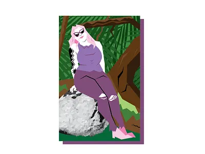 Mel Pinup art atx design graphic design illustration pinup texas vector vintage