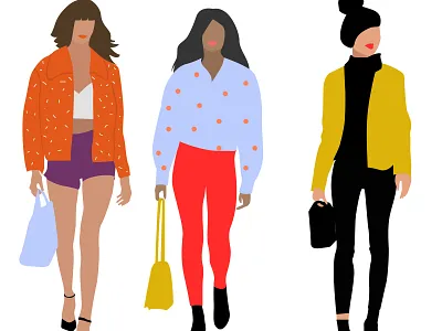 Girls architecture digital digitalart flat design illustration ui uı design vector vector illustration web illustration