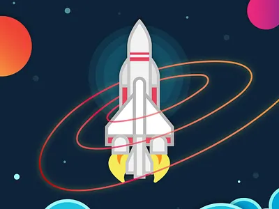 Space Craft, Blast Off! adobe cc adobe photoshop cc character creative cloud illustration illustration art illustrator illustrator cc nasa rocket rocketship space exploration space ship texas vector vector animation vector art vector artwork visual art visual development