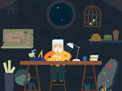 Archaeologists archaeologists，illustration