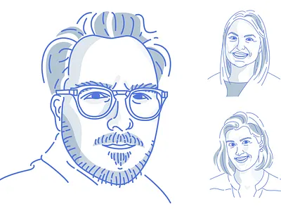 Team Illustrations agency clean community doodle identity illustration illustrator linedesign meet the team modern simple simple clean interface teammates vector