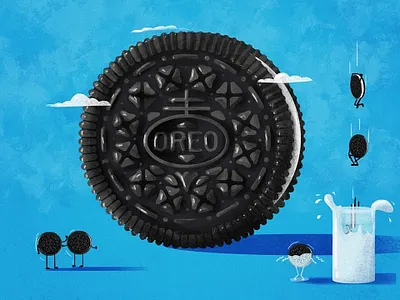 O 36dayoftype color design illustration illustrator o letter oreo photoshop typography