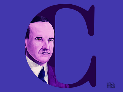 C-calvin coolidge digitalart illustrations