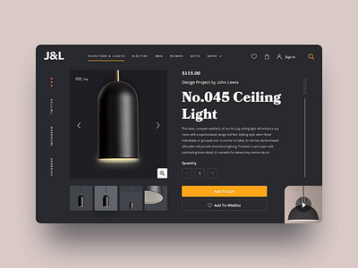 John Lewis + Partners UI Concept minimal design product design sketch sketchapp ui user experience design user interface design ux web design