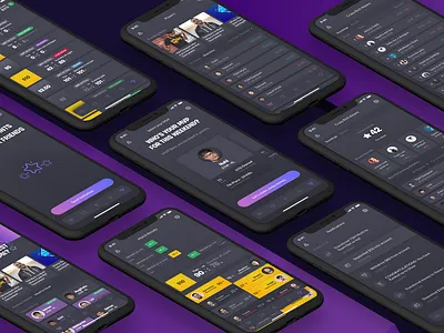 Fantasy Fortnite app esports fortnite mobile app ui ux design