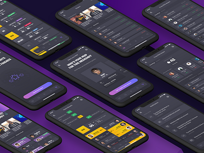 Fantasy Fortnite app esports fortnite mobile app ui ux design