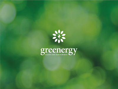 greenergy bolt brand brand design brand identity branding design energy flower green logo