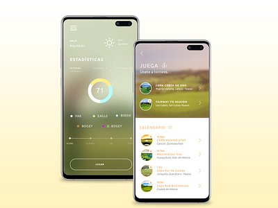 Golf App UI Mockup app design graphic design inspiration ui ui design ux design