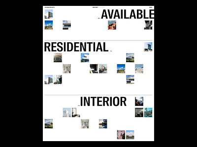 Architecture concept architecture concept design experiment exploration grid layout list minimal overview portfolio ui ux webdesign whitespace