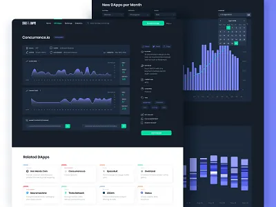 State of the DApps👨‍💻 blockchain design ethereum ethworks flat landing ui ux website