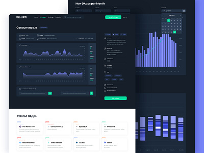State of the DApps👨‍💻 blockchain design ethereum ethworks flat landing ui ux website