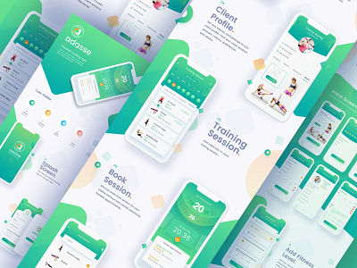Adasse: Mobile App Design analytical analytics android app charts dashboard gym gym app health health app ios medicals website workout workout app