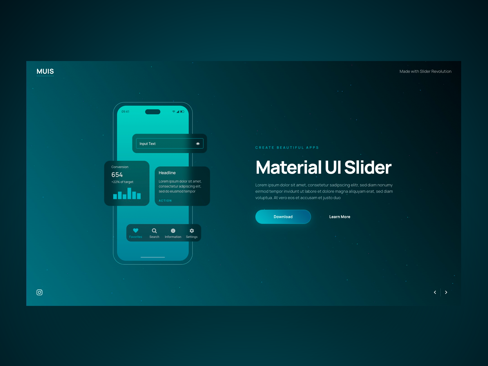 Material UI Slider for Wordpress by Slider Revolution on Dribbble