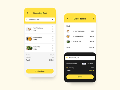 Food Delivery App app desigh food food app ios order shopping ui ux