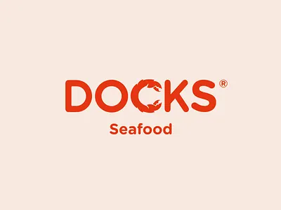 Docks Logo food identity lettering logo logodesign logotype sea type typography