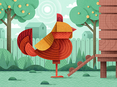 Farmhouse animals artist character art characterdesign contemporary contemporaryart contemporaryillustration cottage country countryside digitalart drawing farmhouse geometric geometric art geometricart geometricillustration illustration mood style