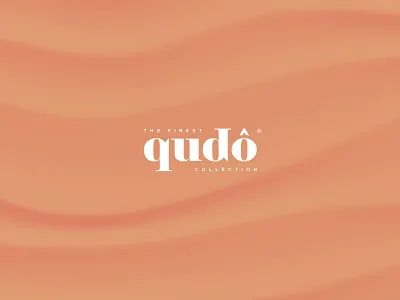 Qudo Collection branding classic clean corporate cosmetics custom typography elegant fashion logo geometric design health and fitness identity jewelery logo logotype minimalistic orange skincare wordmark logo