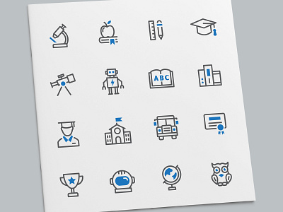 Education & Science Icons education icon icon design icon set icons illustration school science ui vector