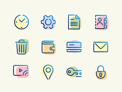 Smoothie icon set flat gradient icon icon app icon design icon set icon sets iconographic iconography icons outline outline icon set smoothie system icon ui ux vector vector art vector illustration
