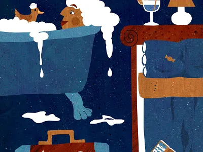 Hotel Room hotel hotel room illustration illustration art interior design luxury room