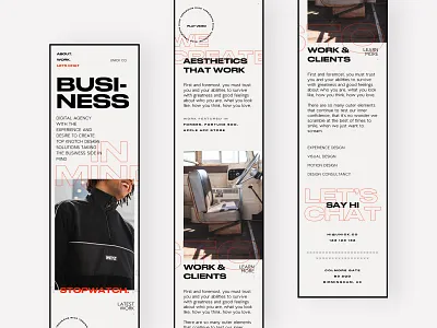 Unick Co - Homepage Mobile agency design grid homepage landing landing page marketing mobile portfolio responsive studio typography ui ux web website