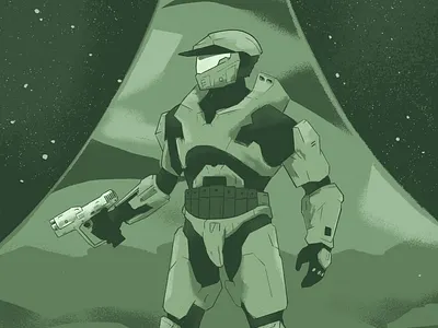 Master Chief character halo mark v master chief planet sci fi space xbox xbox one