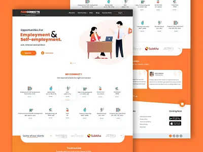 Fair Connects Web Landing Page landing page ui ux