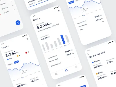 Rawpool App Design app block chain design ui ux