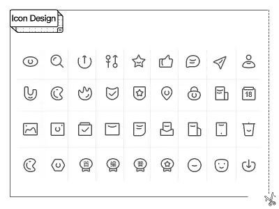 ui.cn app icon design app，ui icon illustration sketch