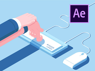Behind the scenes after effects agency agency life boss character client designer hand in hand illustration isometric motion graphics panic studio project file work workplace