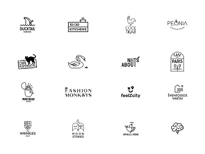 Logofolio black brand branding linear logo logo design logofolio logotype mark minimal modern symbol