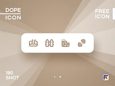 Dopeicon - Icon Showcase 190 animation app branding design dope dopeicon freebies gym icon illustration logo property listing real estate swimming pool typography ui ux vector web website