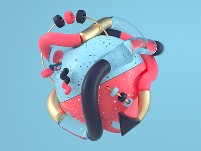 Abstract 3d aftereffects cinema4d concept design illustration octanerender render vector