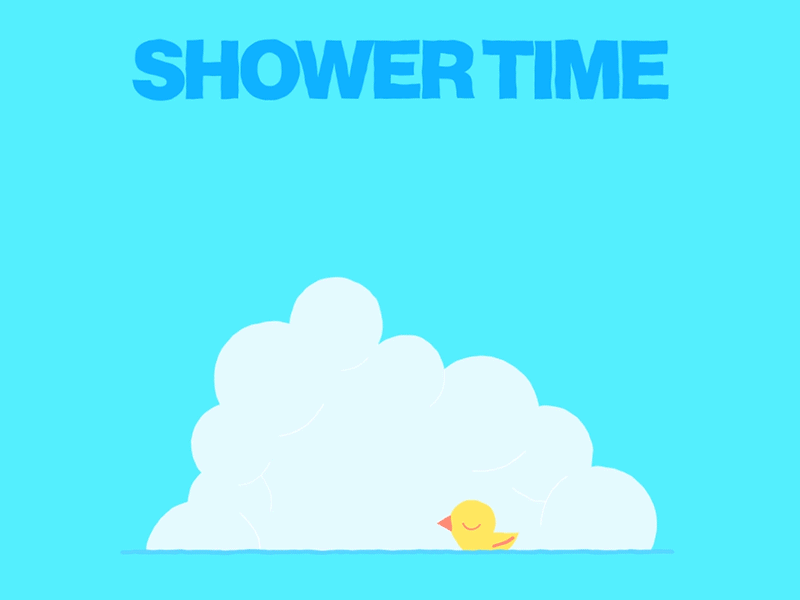 Bath Time 2d 2danimation adobe aftereffect aftereffects animation baby character characteranimation cutout design funny gif girl loop motion motiongraphic