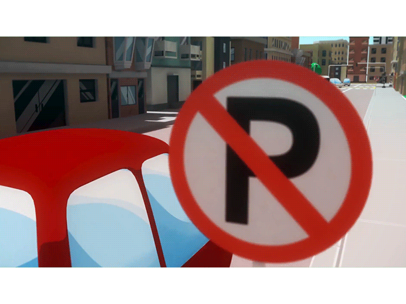 inteligencia vial 02 3d 3d animation animation barranquilla cgi illustration infograhic maya traffic