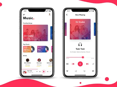 Music App adobe app branding clean dashboard debut disc icon illustration landing page logo music music app sketch speaker typography ui ux vector website