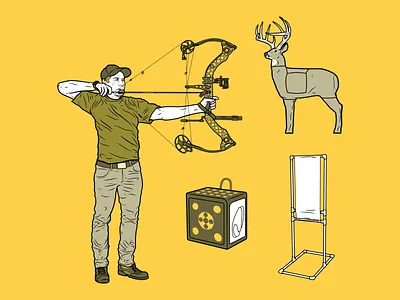 Field & Stream - Summer Package adobe illustrator design editorial editorial illustration hunting illustration illustrator technical illustration vector