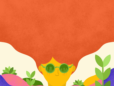 Groovy Evolution colorful design digital illustration flat design illustration ipad pro plants procreate texture vector