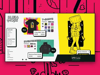 Custom WooCommerce | ALIENMOSS anime custom wordpress website cute e commerce ecommerce illustration launch printful ui user experience ux woocommerce woocommerce theme wordpress wordpress development