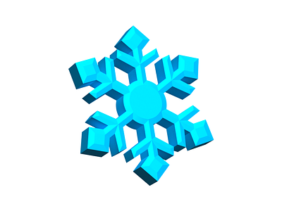 Snowflake 3d 3d art adobe adobe photoshop cc illustration mobile game photoshop snowflake winter
