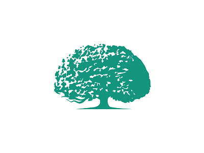 Old Tree forest green natural nature oak old tree retro tree illustration tree logo tree silhouette vintage tree