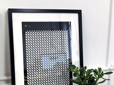 Few and Far Office Print black branding design frame logo office print white