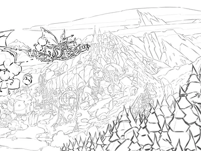 Illustration sketch design illustration lineart photoshop sketch