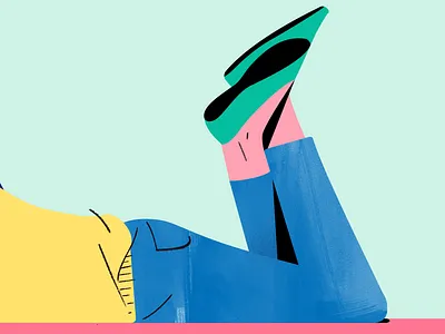 Legs character design digital illustration illustrator legs photoshop pink shapes wip