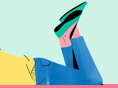 Legs character design digital illustration illustrator legs photoshop pink shapes wip