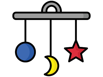 Baby Mobile babymobile icon illustration