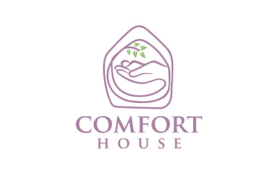 Nature With Sleep Organic Comfort House Logo Design house logo