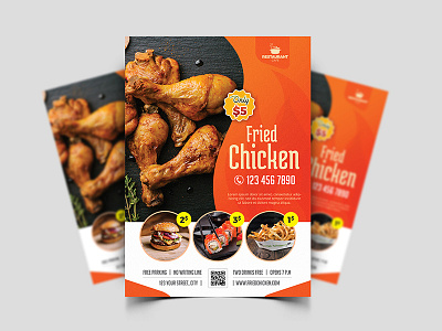 Restaurant Flyer bakery bar bbq brochure cafe catering chicken discount flyer food free freebies menu pizza promo restaurant