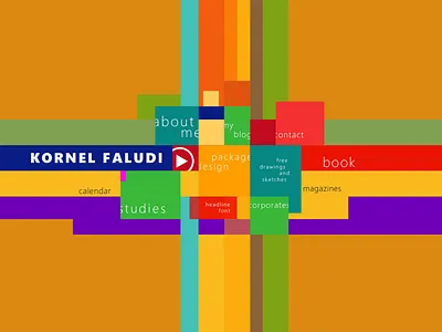 Portfolio home page concept colors elegant flat minimal ui ui design ux ux design vivid web design