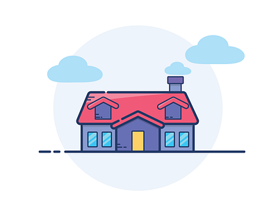Welcome Home app branding colors design flat house house icon house illustration icon illustration line art logo ui vector web